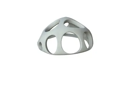 SciFi Cube Object No 56476 Low Poly Shape Low-poly 3D model