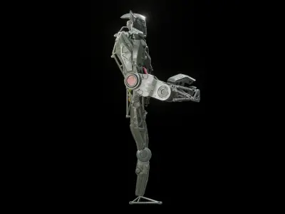 3D model Photorealistic Robot Soldier Character blender  3D model