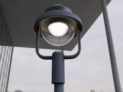 Street Light 5 - High-Poly Version 3D model
