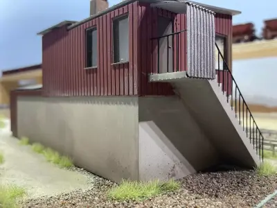 BUILD-0036 SJ Signal tower Gothenburg North in H0-scale 3D print model