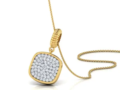 Floral Pendant 3D print model