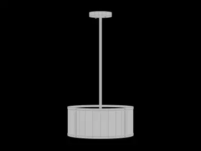 Aaru Fabric Semi Flush Mount MK5P 3D model