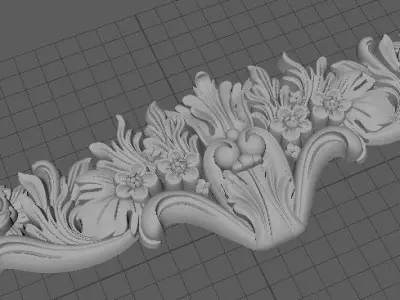 dekor decorative ornate molding 3D model purchase