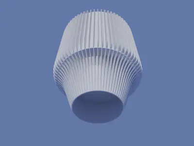 Table lamp shade for standard E27 mount RADIATOR SERIES 3D print model
