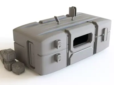 Sci fi Colony Module for tabletop scenery 3D print model