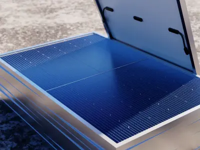 Sunova SS-415-54MDH Photovoltaic Module Geometry Node 3D model