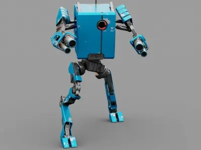Combat Droid rigged 3D model purchase