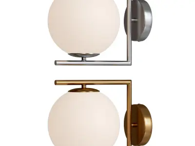 Sconce Bolla-unica A1921AP-1CC and A1921AP-1AB 3D model