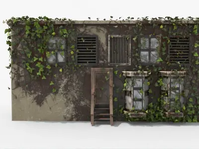  Abandoned House 4k texture 3D model