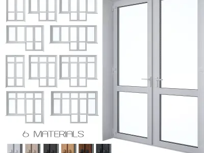 Door Set 4 3D model