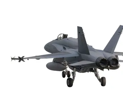 Detailed McDonnell Douglas FA-18 Hornet 3D model