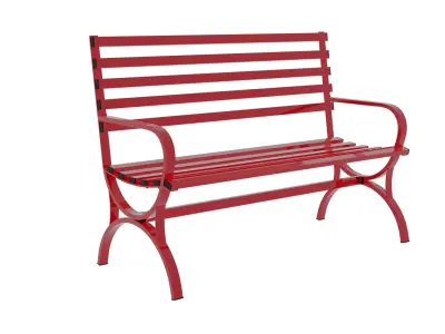 Bench Low-poly 3D model get