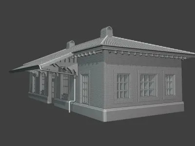 Hyde Park Train Station Detailed Replica 3D print model