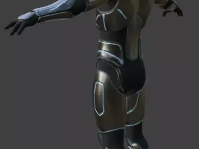 Sci-Fi Advanced Spacesuit 3D Model 3D model