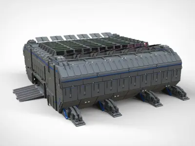 sci-fi architecture 1 3D model