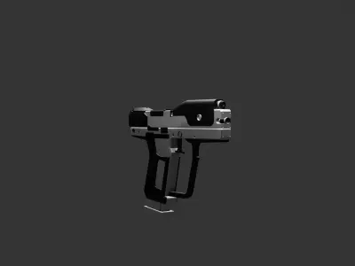 Sci - Fi Gun Low-poly 3D model