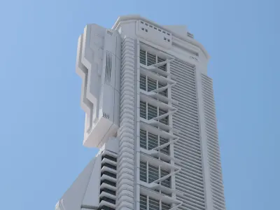 Futuristic Buildings Pack 3D model