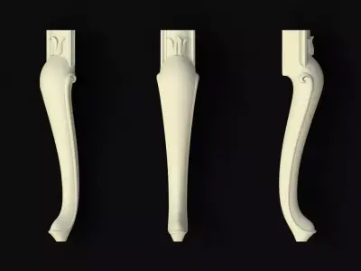 leg High quality 3d models for processing on a cnc machine 3D model 16