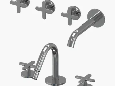 Mixer set Azzurra Linea 3D model