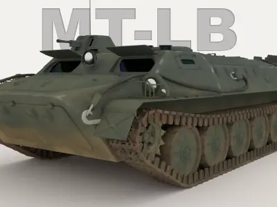 MT-LB   Soviet-Russian APC 3D model