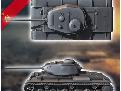 KV-85 Object 239 - Soviet army WW2 Second World East front Ostfr 3D print model V1