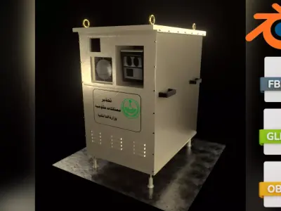 Speed Radar Camera - Saudi Saher Camera 3D model