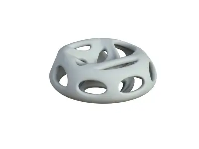 SciFi Cube Object No 66124 Low Poly Shape Low-poly 3D model