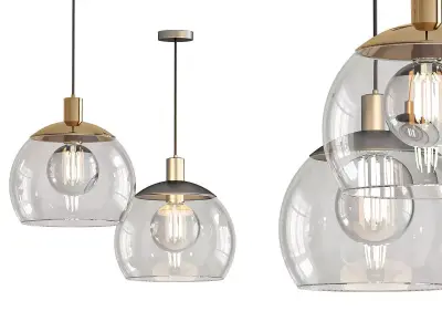 Sculptural Glass Globe 7 Light 3D model purchase