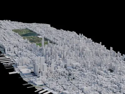 Manhattan - USA 3D model