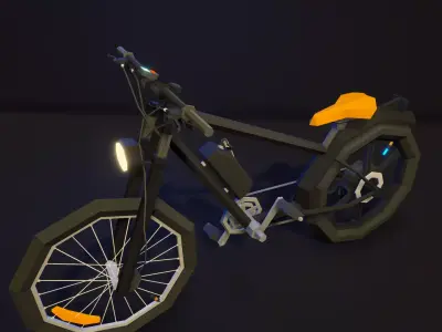 poly bicycles 3D model
