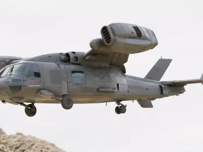 Blackhawk Tiltrotor Tactical Transport STOVL Aircraft Concept 3D model