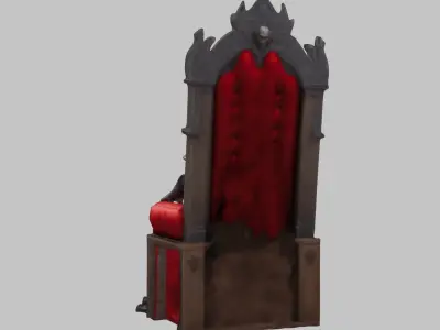 3D Model of a Sci-fi Vampire Low-poly 3D model