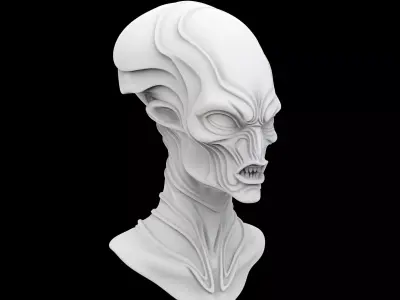 Alien Scout Helmet 3D Print Model 3D print model