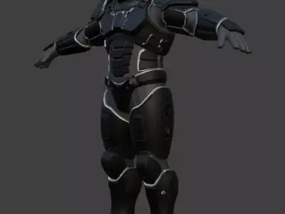 SciFi Cyberpunk Spacesuit 3D Model 3D model