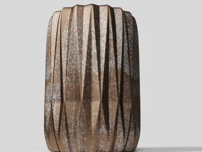 Easi Garden Stool in Brown 3D model