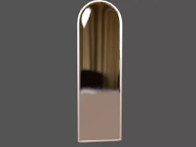 Full Length Wall Mirror v1 002 Low-poly 3D model