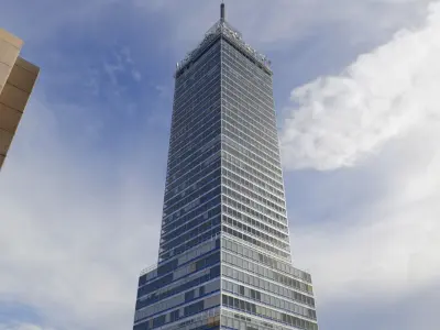 Torre Latinoamericana Low-poly 3D model
