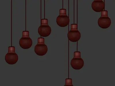 Mass Pendant Light Gold Andtradition 3D model