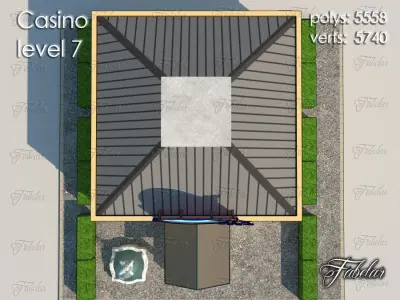 Casino Level Low-poly 3D model