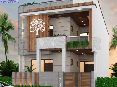 House elevation 3d view 3D model