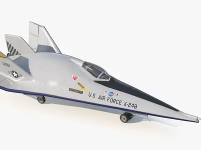  Experimental Aircraft Martin Marietta X-24B Rigged for Maya 