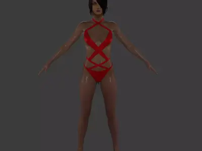 Lulu Fanart Low-poly 3D model