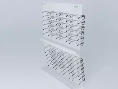 Exhibitor for glasses Free 3D model
