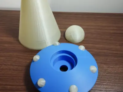 Flying saucer lamp 3D print model