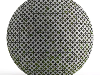 Seamless lawn parking material Texture