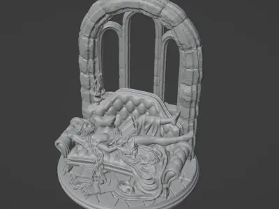 Window Seat Princess Figure 3D print model