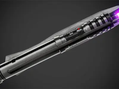 Star Wars Darth Revan Purple Lightsaber for Cosplay 3D print model