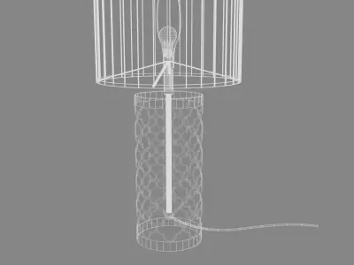 Arab style lamp Low-poly 3D model