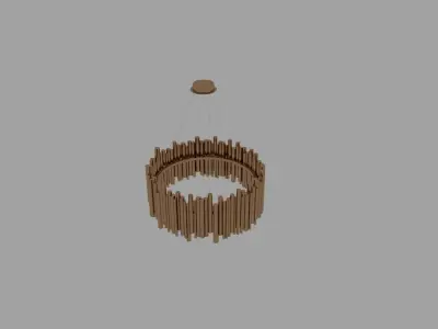 Ceiling lamp 3D model 12