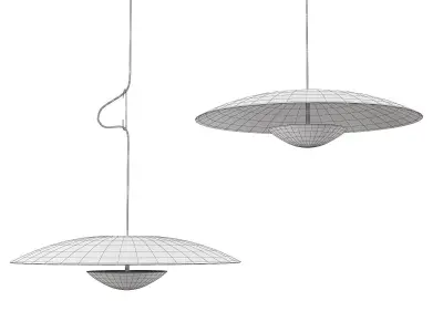 Ginger pendant lamp Low-poly 3D model